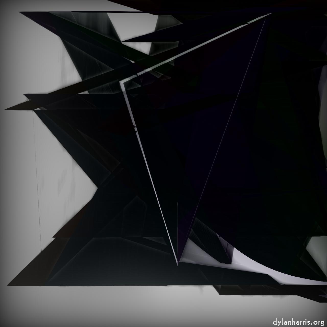 non-rep generative and abstract :: triangle spiro dark glow