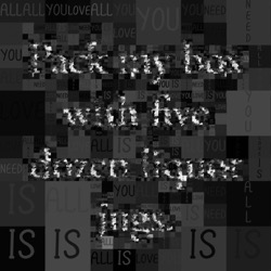 image from mosaic with text
