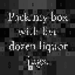 image from mosaic with text