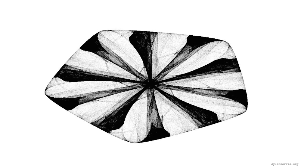 Image 'reflets — msg — variations 0 bw attractor 2 7'.