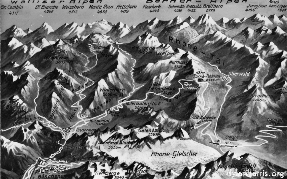 image: Postcard: Rhone-Gletscher.