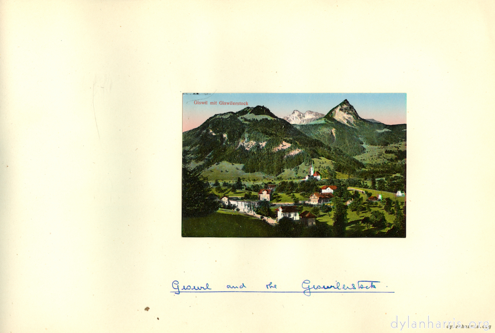image: Giswil and the Giswilerstock.