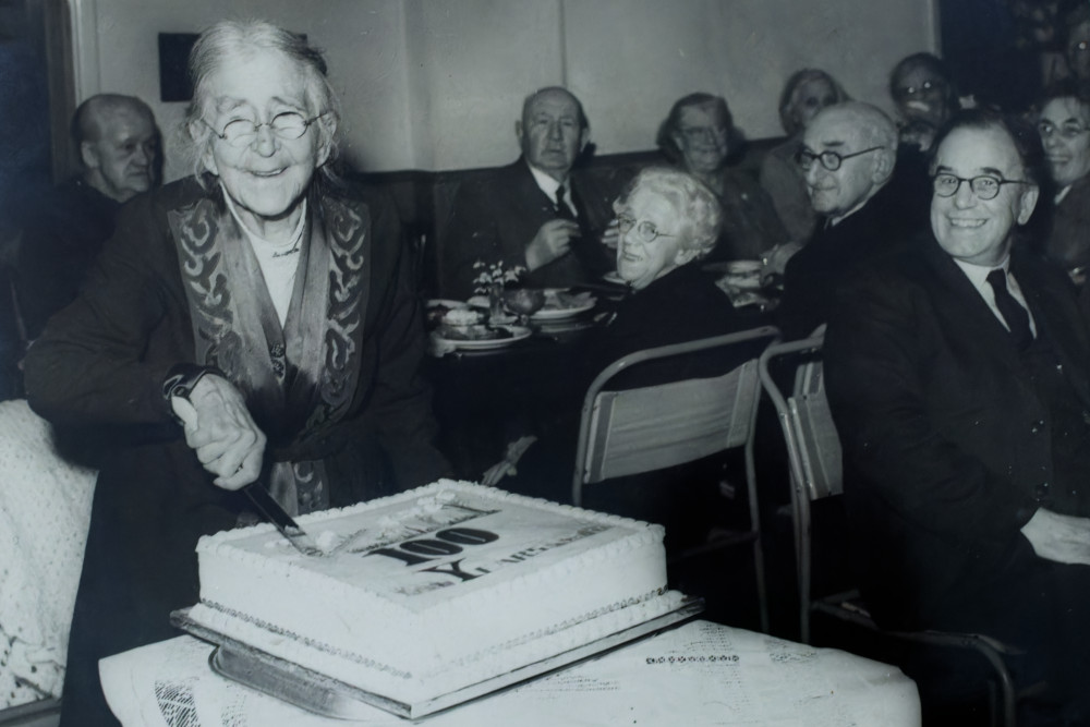 image: This is ‘Aunt Ginnie’s 100th birthday’.