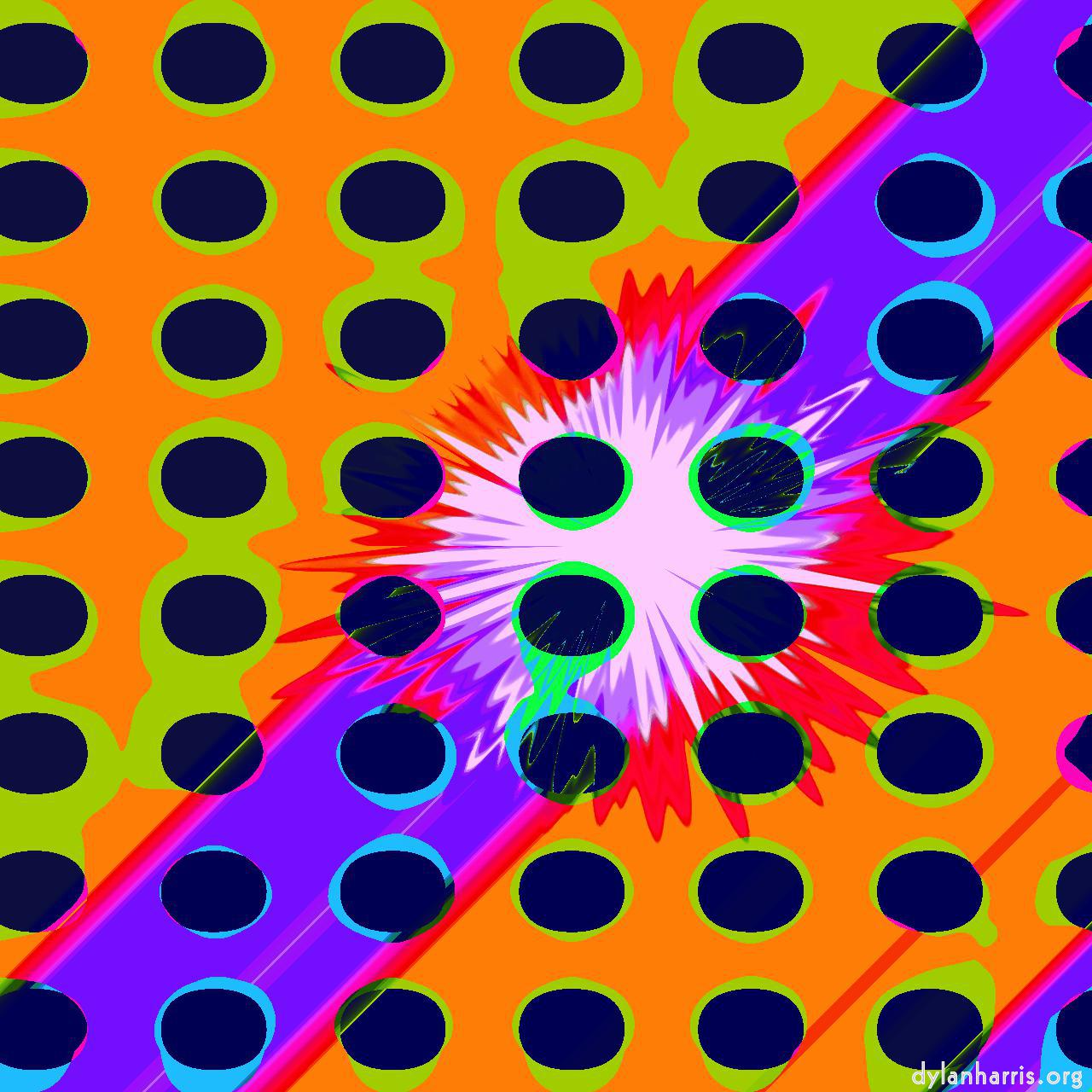 Image: op art 1 :: colour burst grid