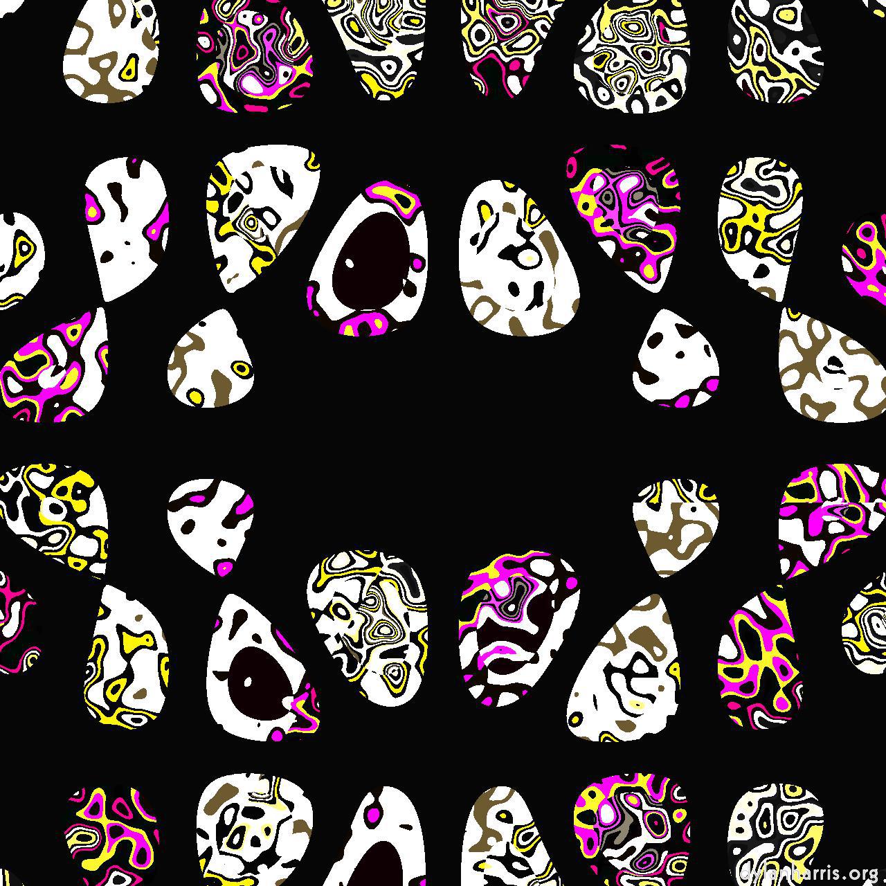 Image: pattern :: blobs on black