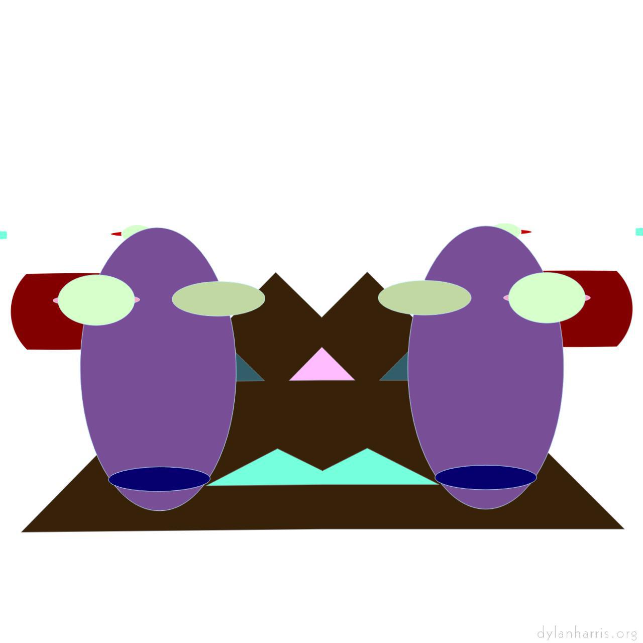 Image: cartoon characters and shapes :: purple cows