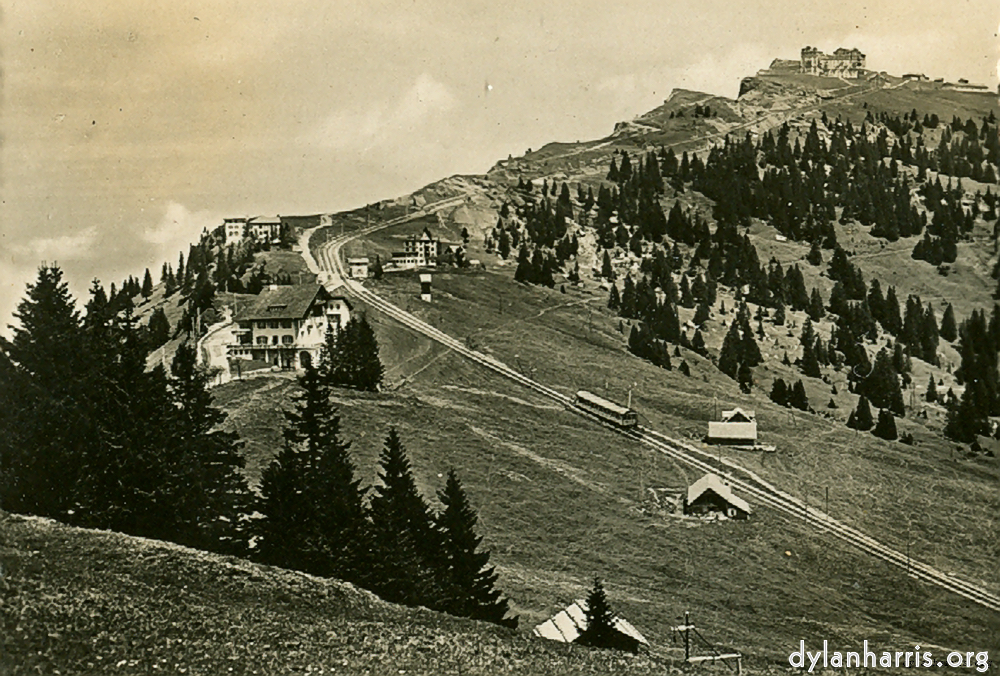 Image: Postcard: Rigi Staffel Junction 5250ft & Rigi Summit 5900ft.