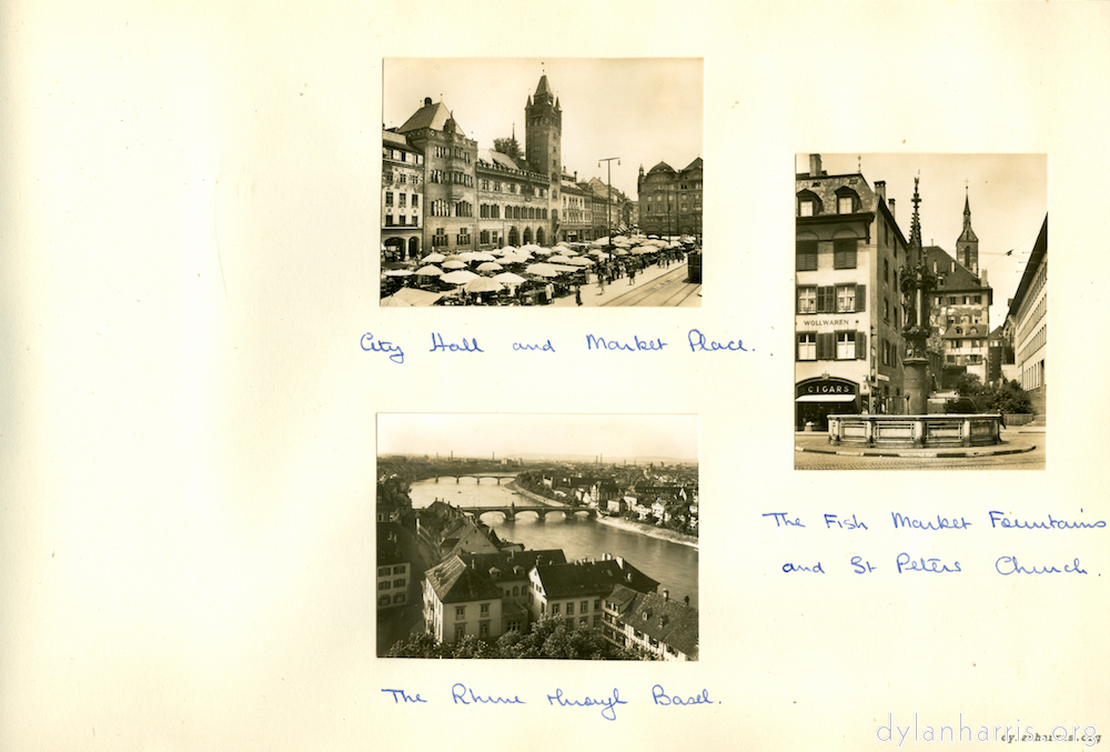 Postcards of Basel.