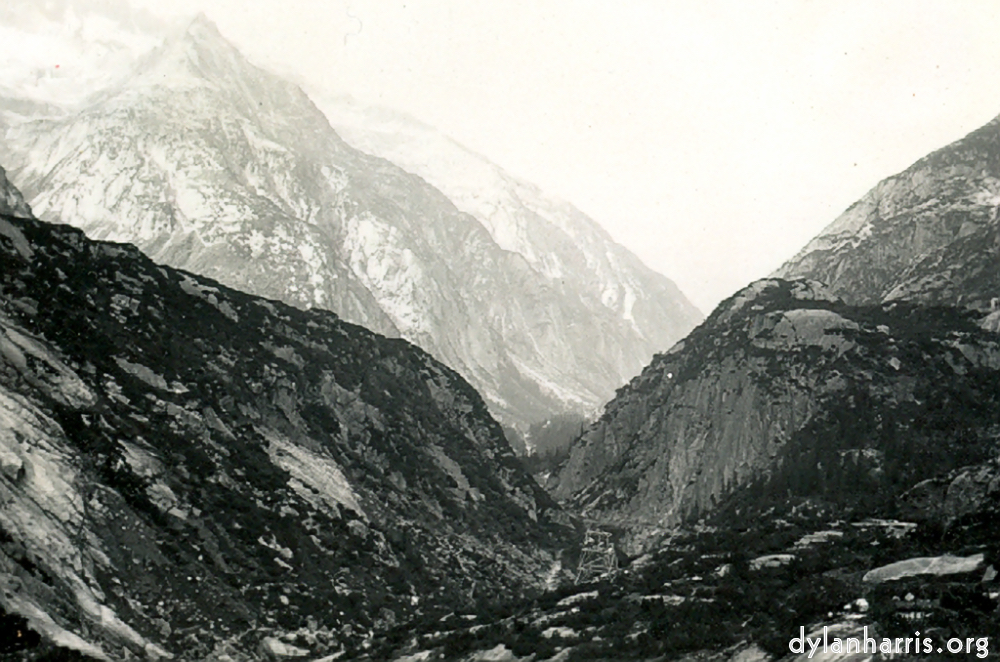 image: Looking down the Pass taken from the same point as the one above.