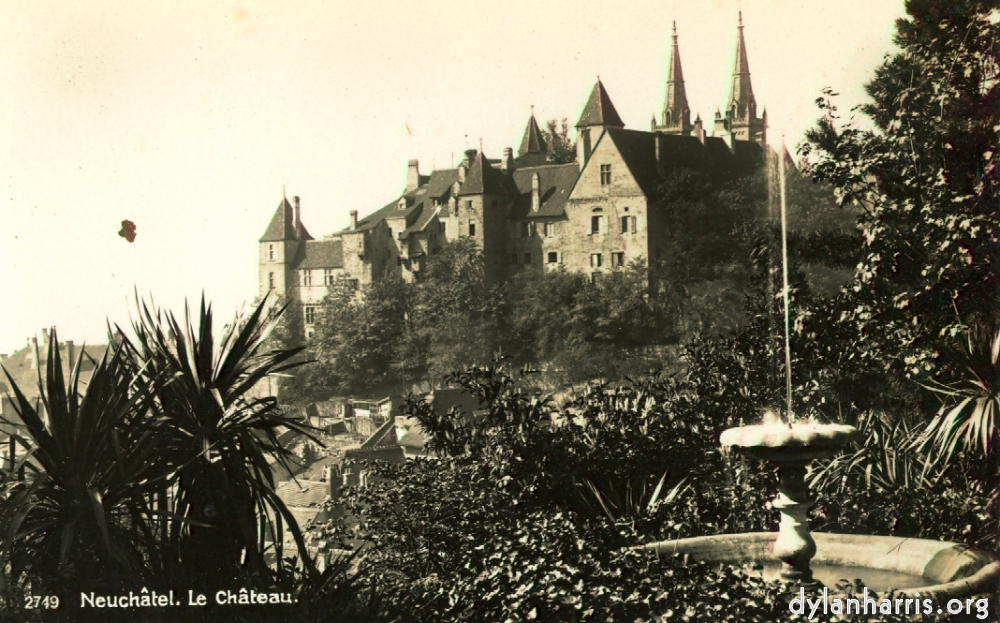 Postcard: 2749 Neuchâtel. Le Château. [[ The Castle. ]]