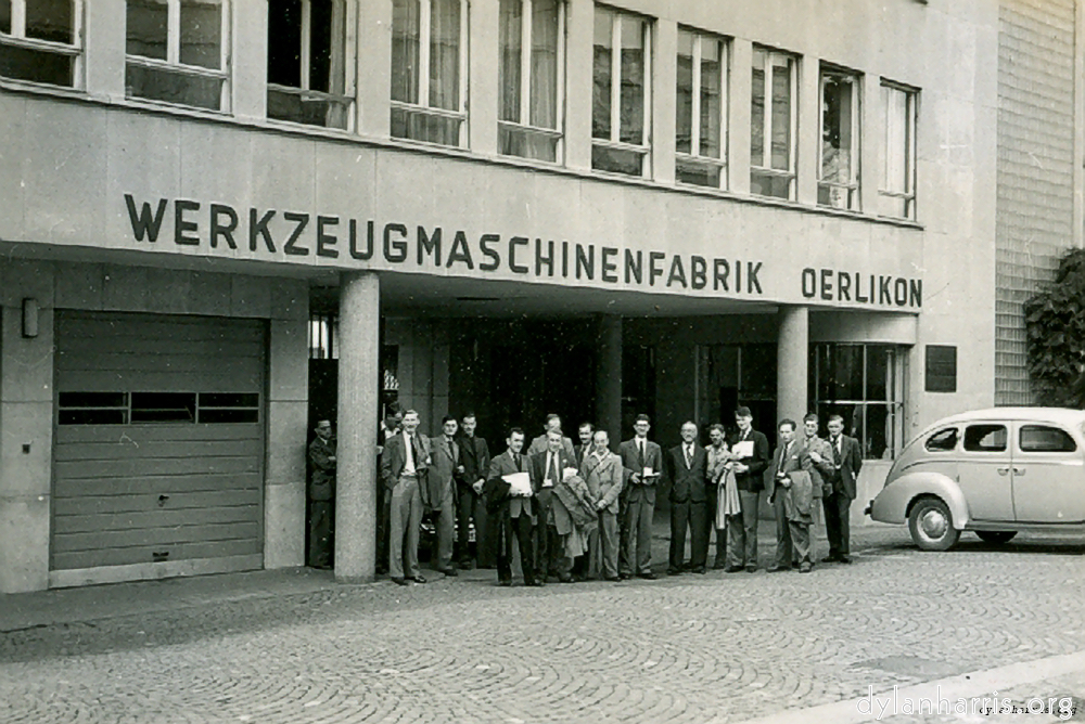 Works Main Entrance & some of the lads.